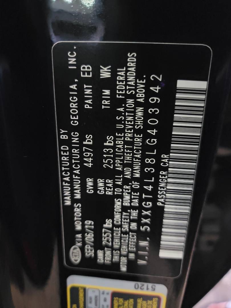 2020 KIA OPTIMA — 65409 Miles — Lot 403942 — Main - Marhaba Auctions Used Cars - Image 10