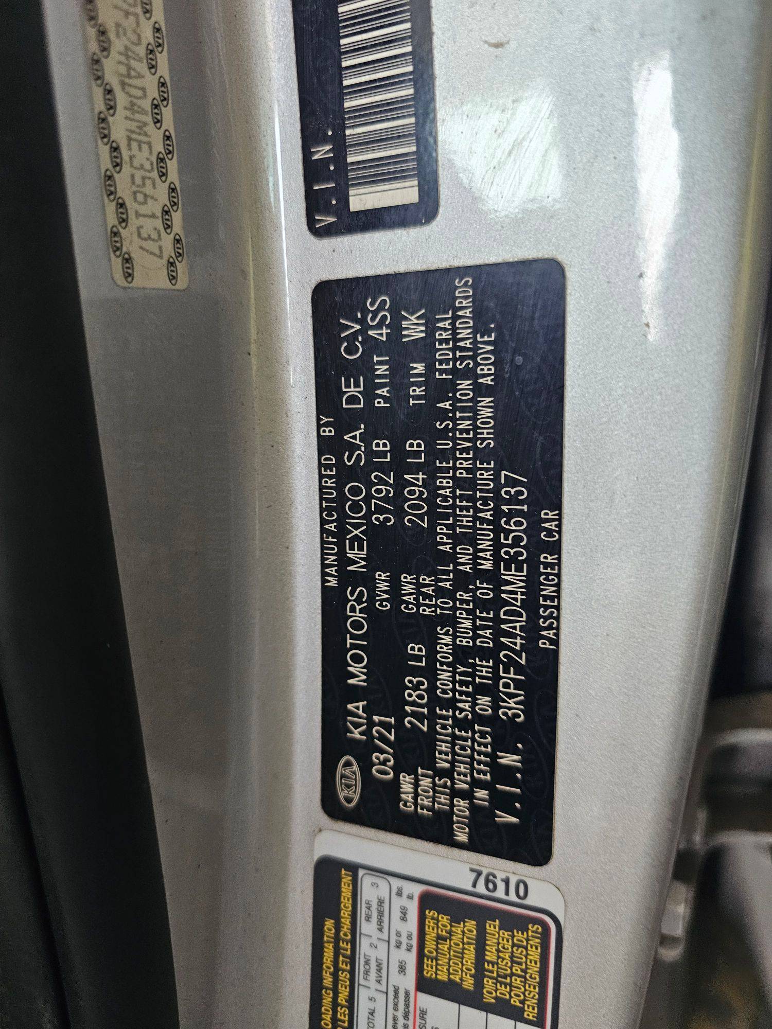 KIA FORTE 2021 - Marhaba Auction Used Cars - Image 9