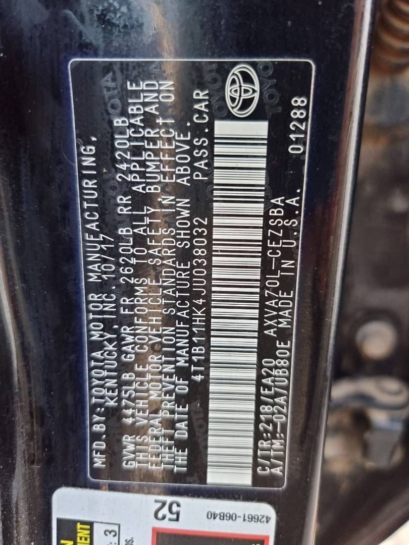 TOYOTA CAMRY 2018 - Marhaba Auction Used Cars - Image 10