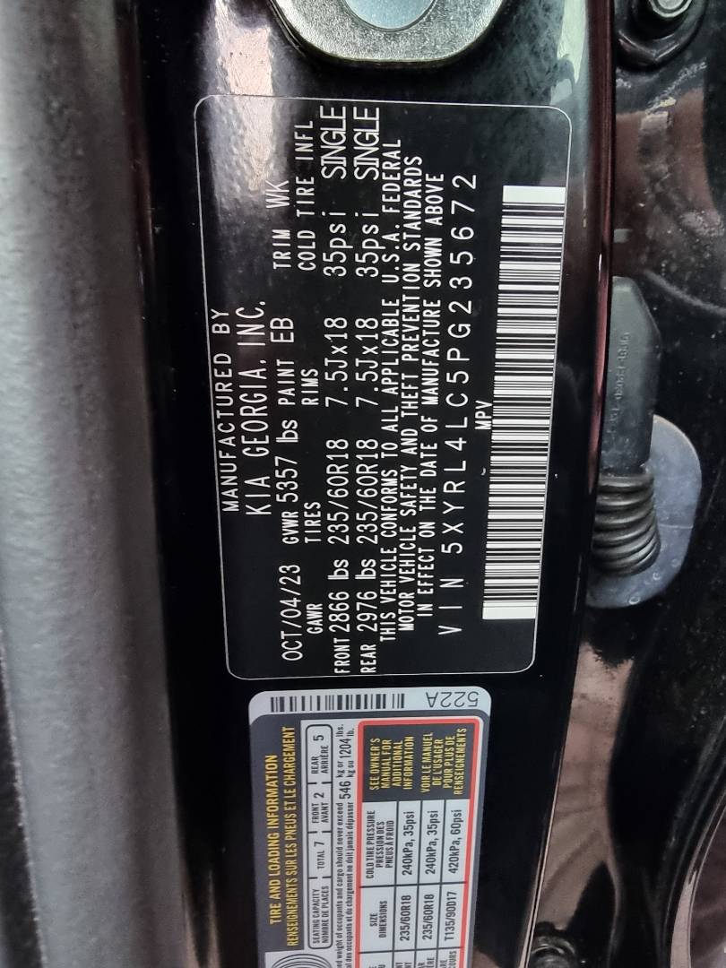 2023 KIA SORENTO — 37720 Miles — Lot G235672 — Main - Marhaba Auctions Used Cars - Image 7