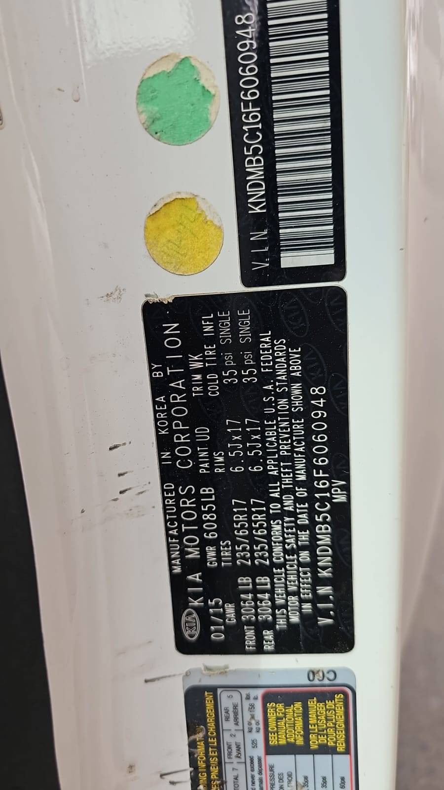 KIA SEDONA 2015 - Marhaba Auction Used Cars - Image 5