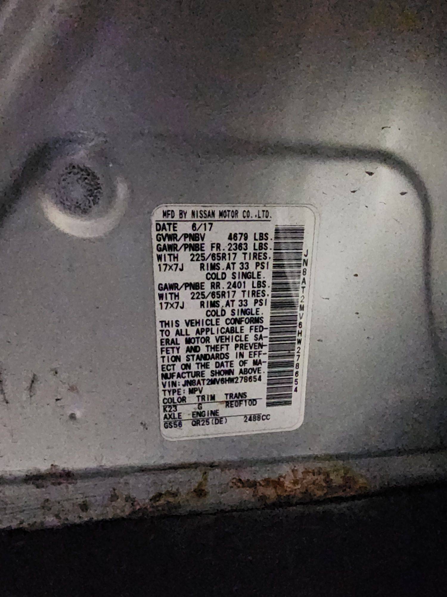 NISSAN ROGUE 2017 - Marhaba Auction Used Cars - Image 10