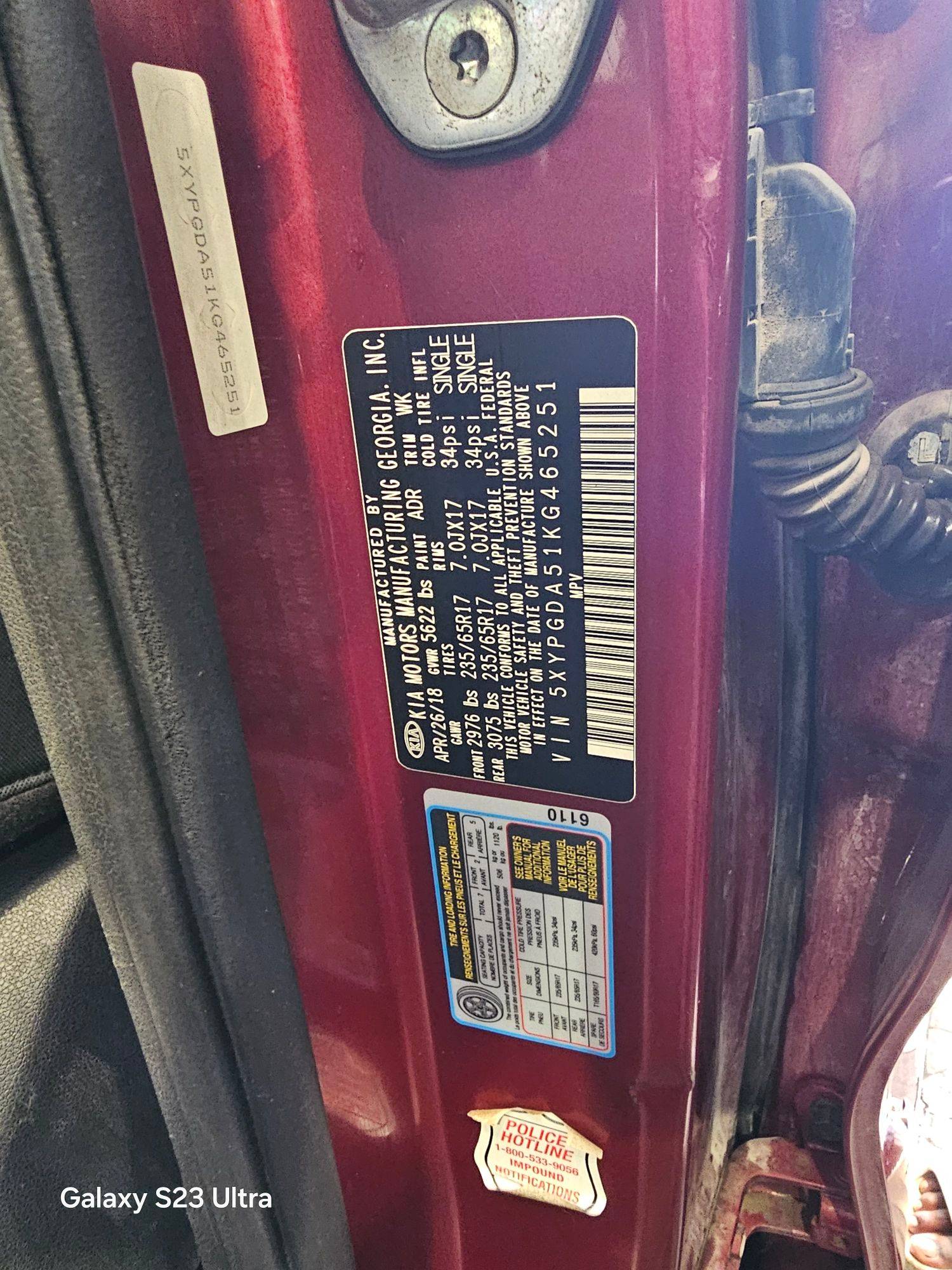 KIA SORENTO 2019 - Marhaba Auction Used Cars - Image 9