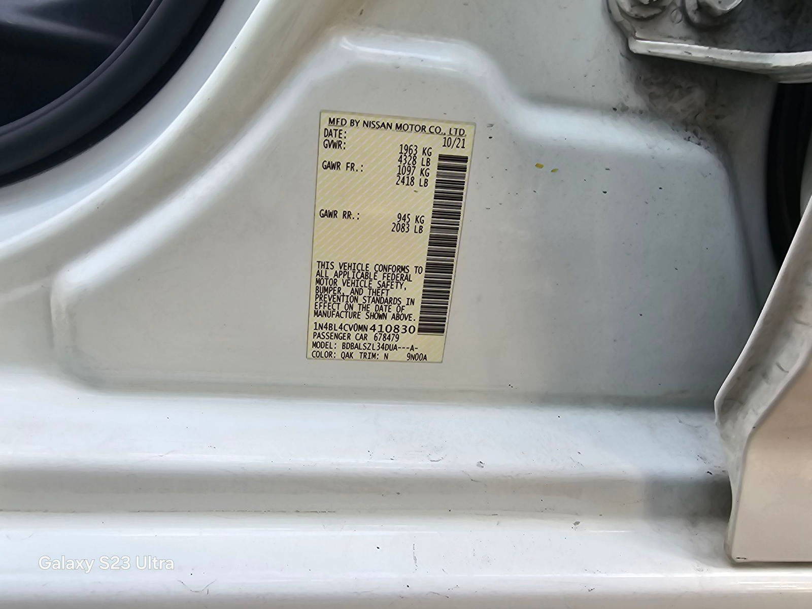 NISSAN ALTIMA 2021 - Marhaba Auction Used Cars - Image 9