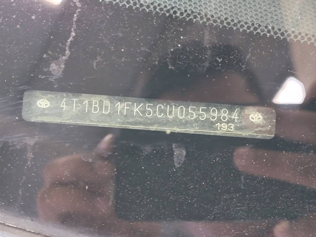 2012 TOYOTA CAMRY — 223390 Miles — Lot U055984 — Main - Marhaba Auctions Used Cars - Image 9