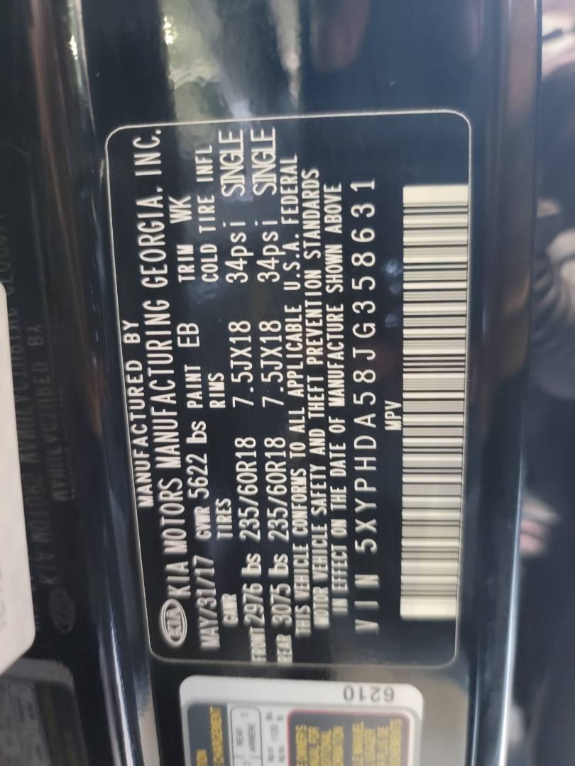 2018 KIA SORENTO — 111600 Miles — Lot JG358631 — Souq - Marhaba Auctions Used Cars - Image 10