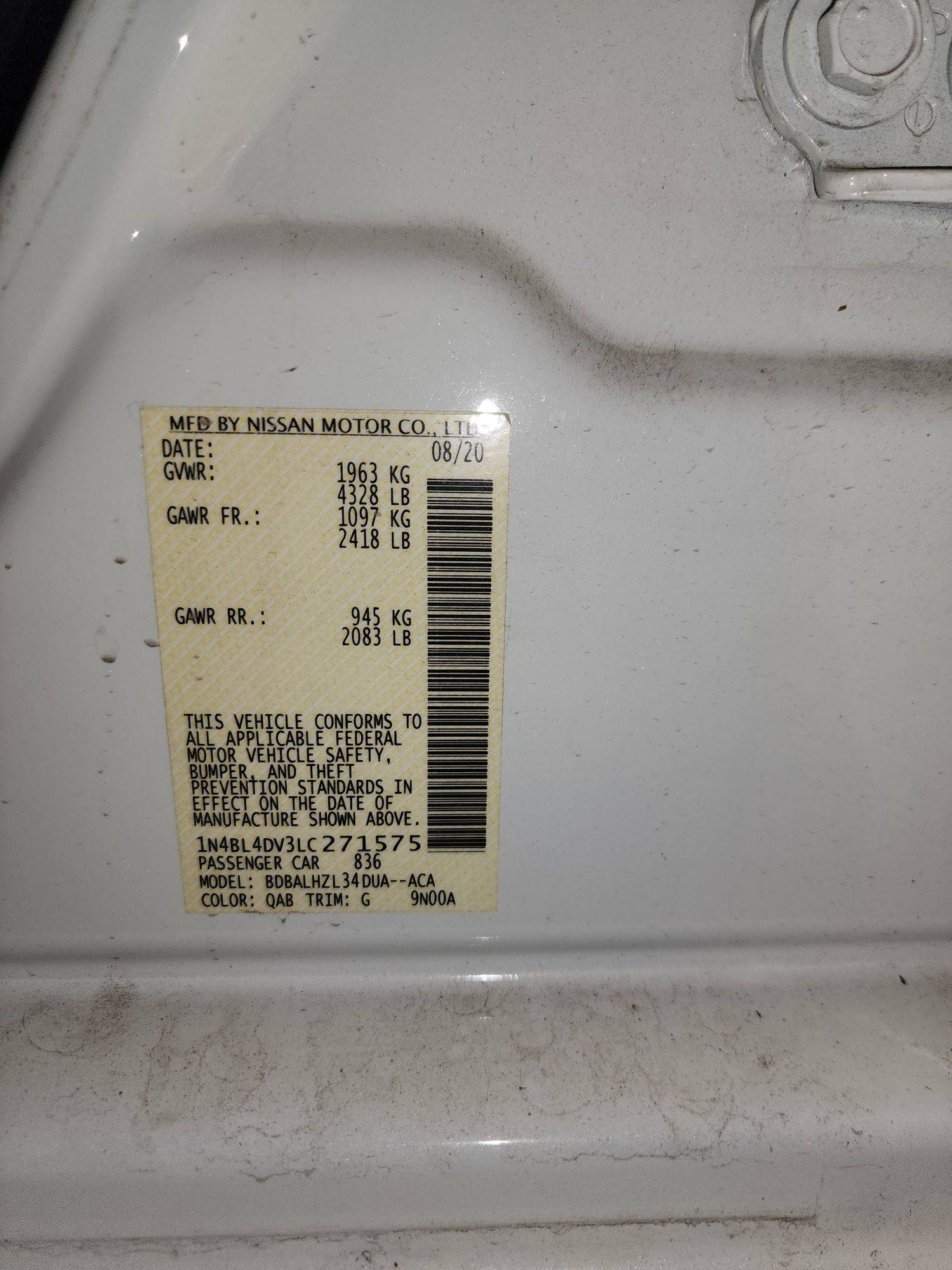 NISSAN ALTIMA 2020 - Marhaba Auction Used Cars - Image 11