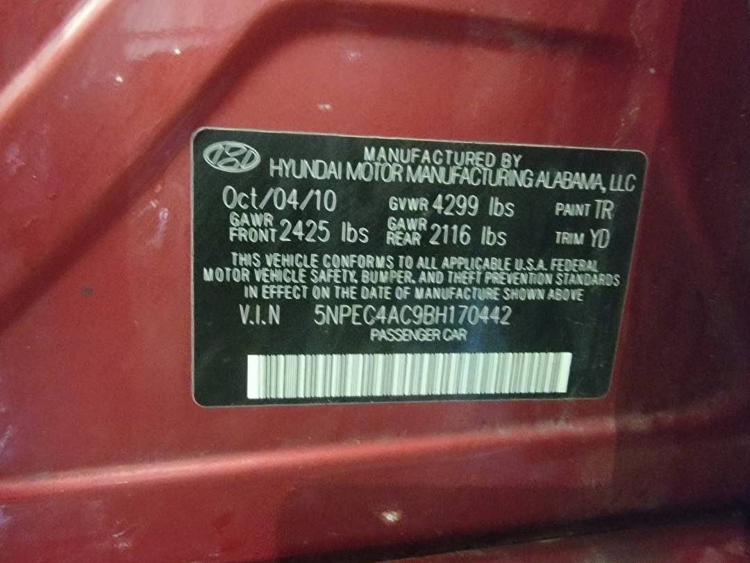 2011 HYUNDAI SONATA — 207173 Miles — Lot H170442 — Main - Marhaba Auctions Used Cars - Image 10