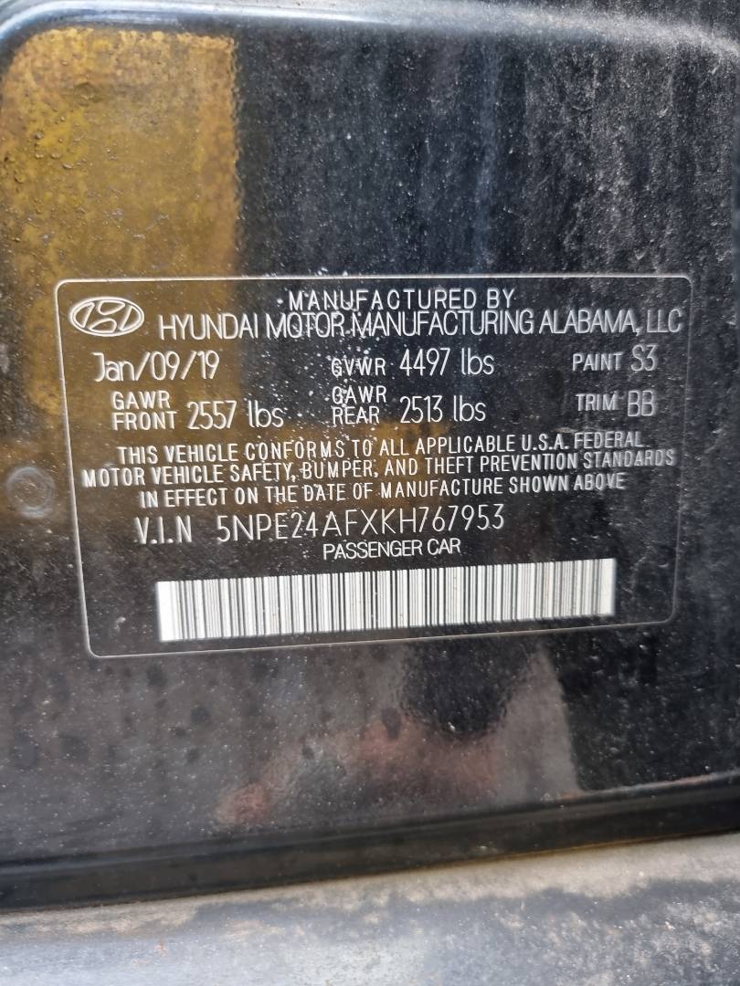 HYUNDAI SONATA 2019 - Marhaba Auction Used Cars - Image 8