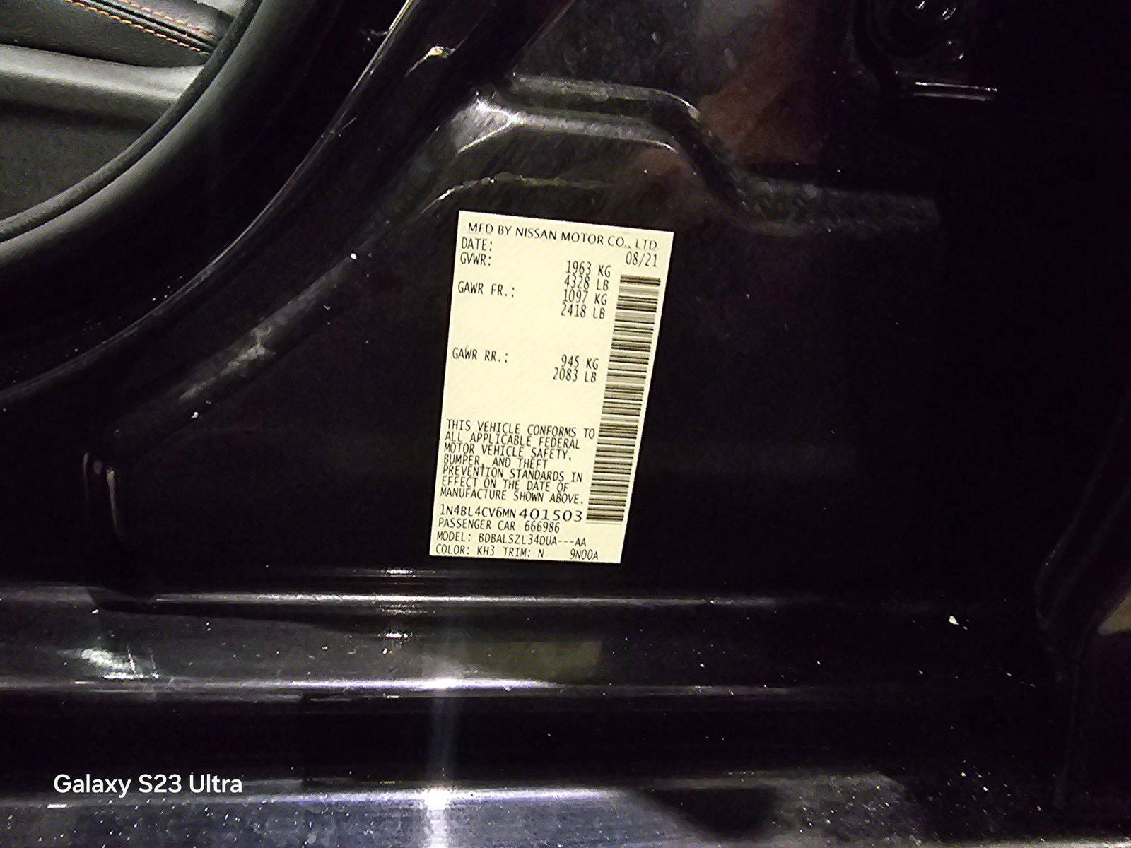 2021 NISSAN ALTIMA — sold — 33053 Miles — Lot MN401503 — Souq - Marhaba Auctions Used Cars - Image 5