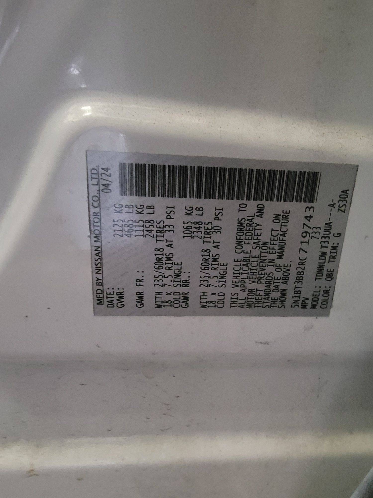 NISSAN ROGUE 2024 - Marhaba Auction Used Cars - Image 7