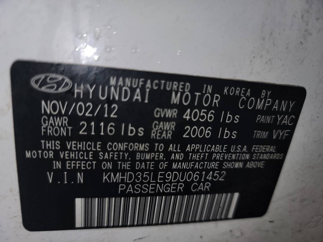 2013 HYUNDAI ELANTRA — 127617 Miles — Lot 75692413 - Marhaba Auctions Used Cars - Image 8