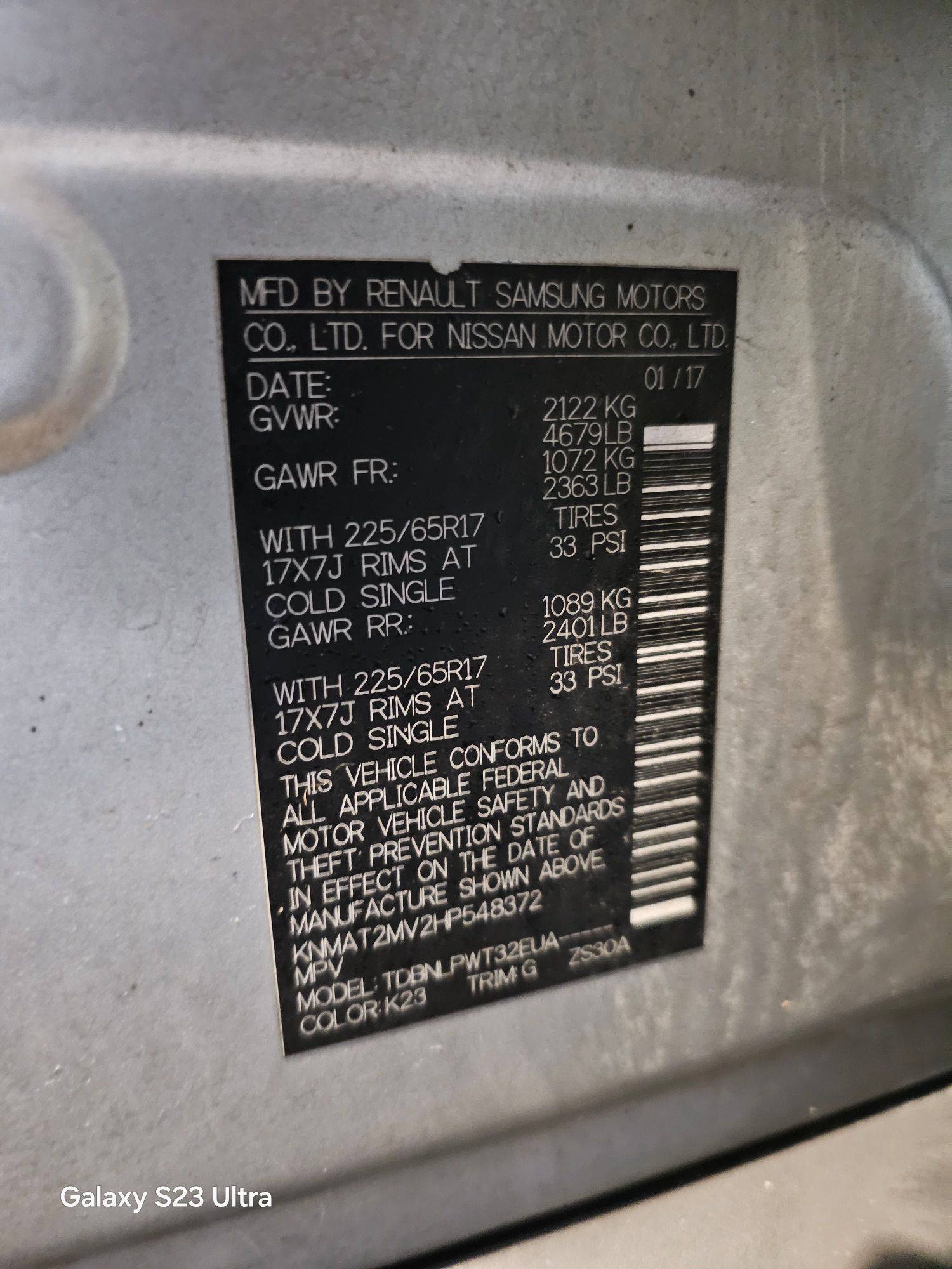 NISSAN ROGUE 2017 - Marhaba Auction Used Cars - Image 8