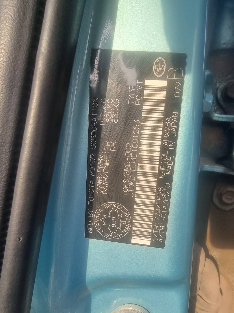 TOYOTA PRIUS C 2014 - Marhaba Auction Used Cars - Image 8