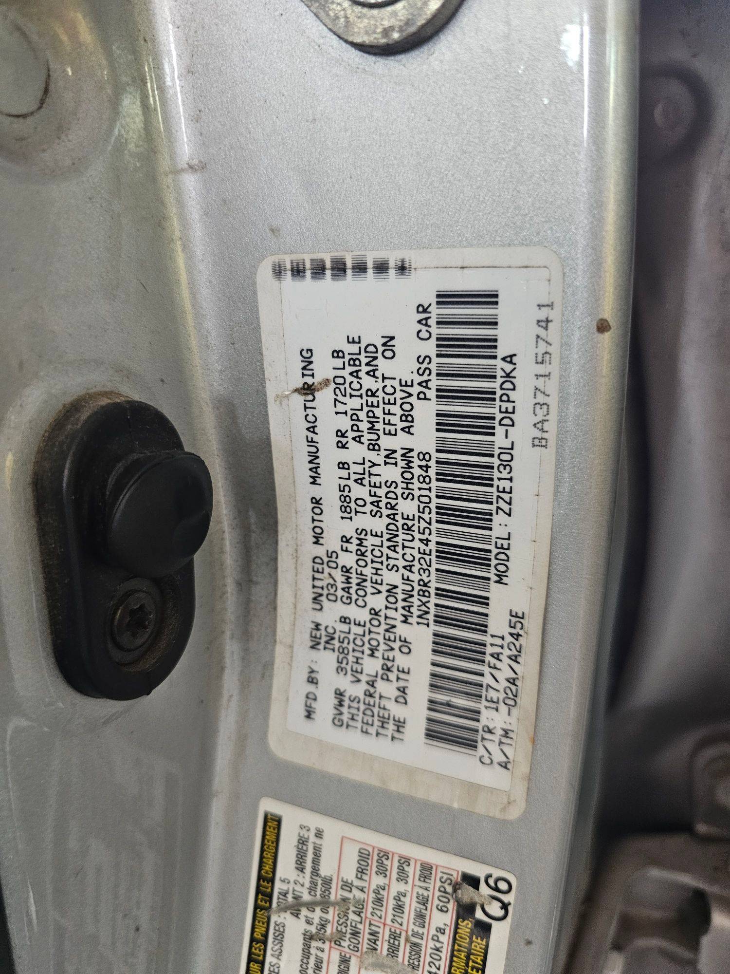 TOYOTA COROLLA 2005 - Marhaba Auction Used Cars - Image 9