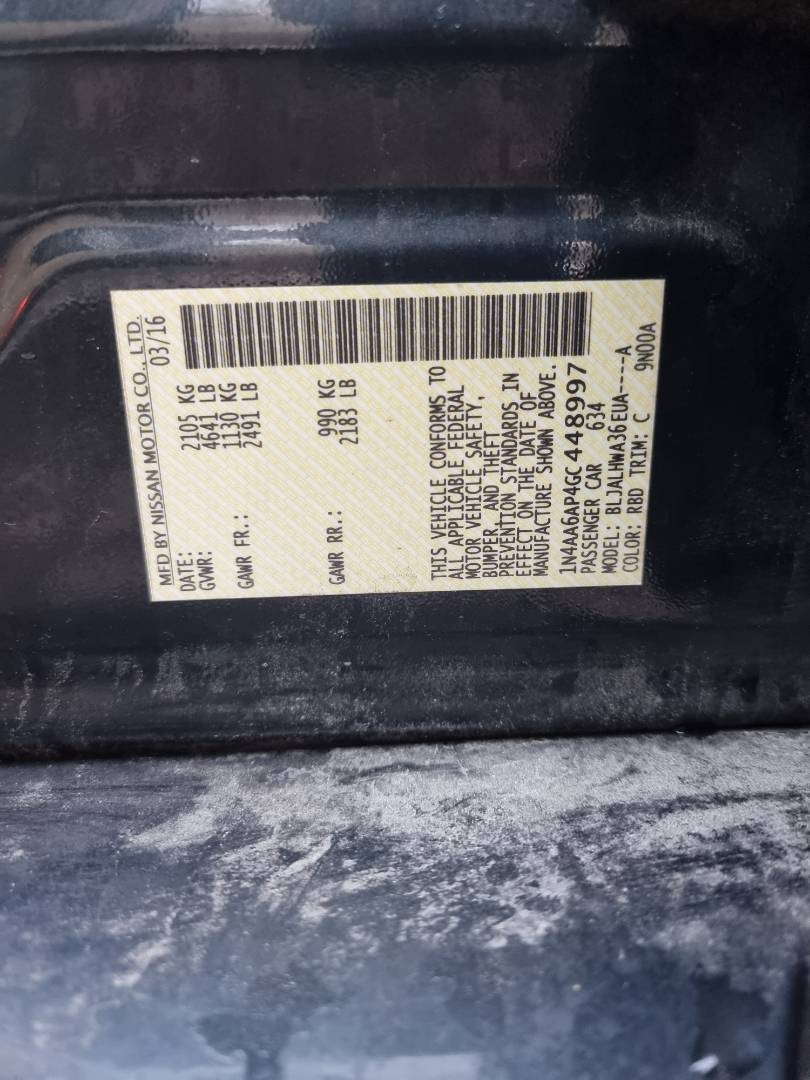 NISSAN MAXIMA 2016 - Marhaba Auction Used Cars - Image 9