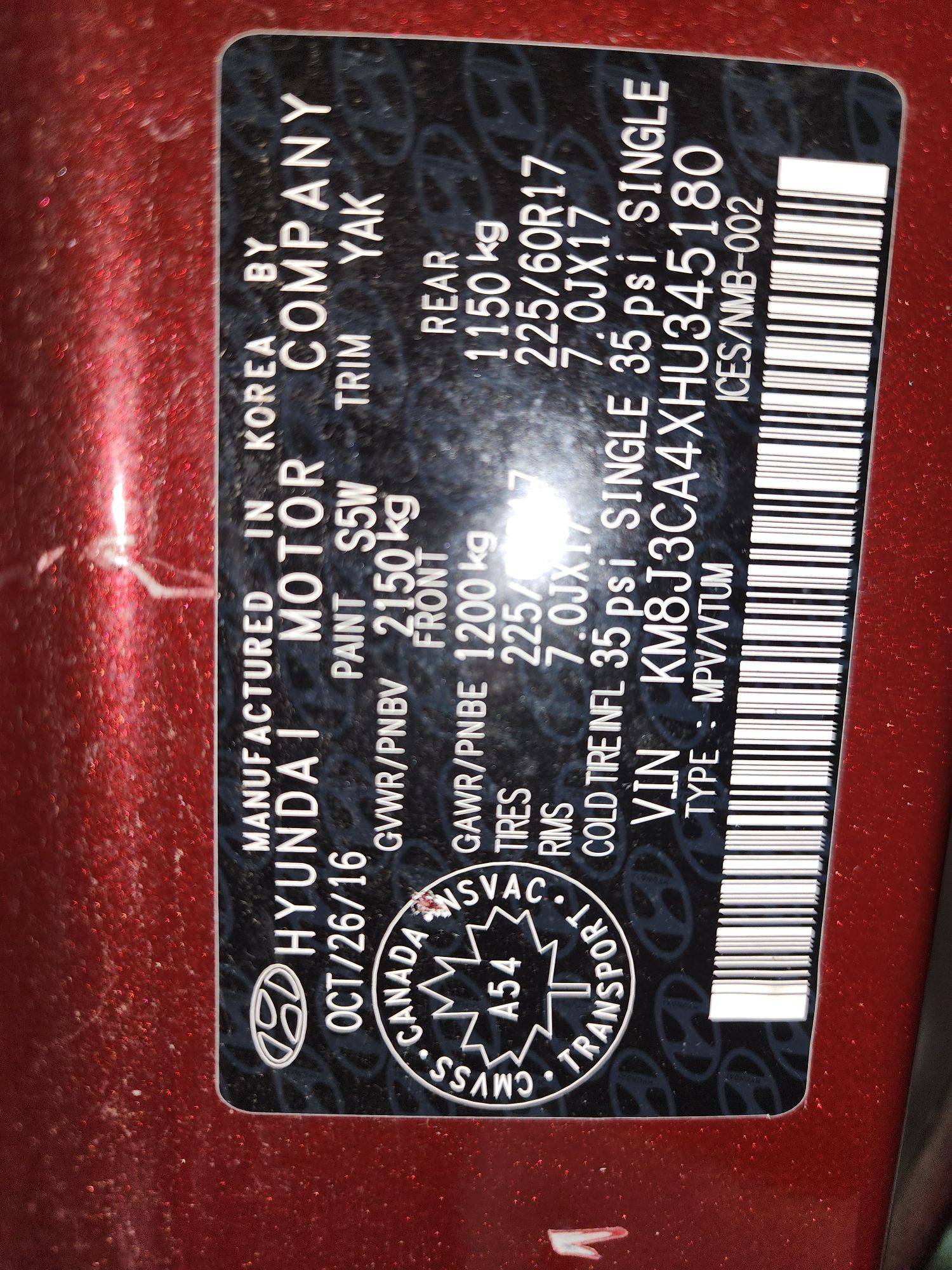 HYUNDAI TUCSON 2017 - Marhaba Auction Used Cars - Image 9