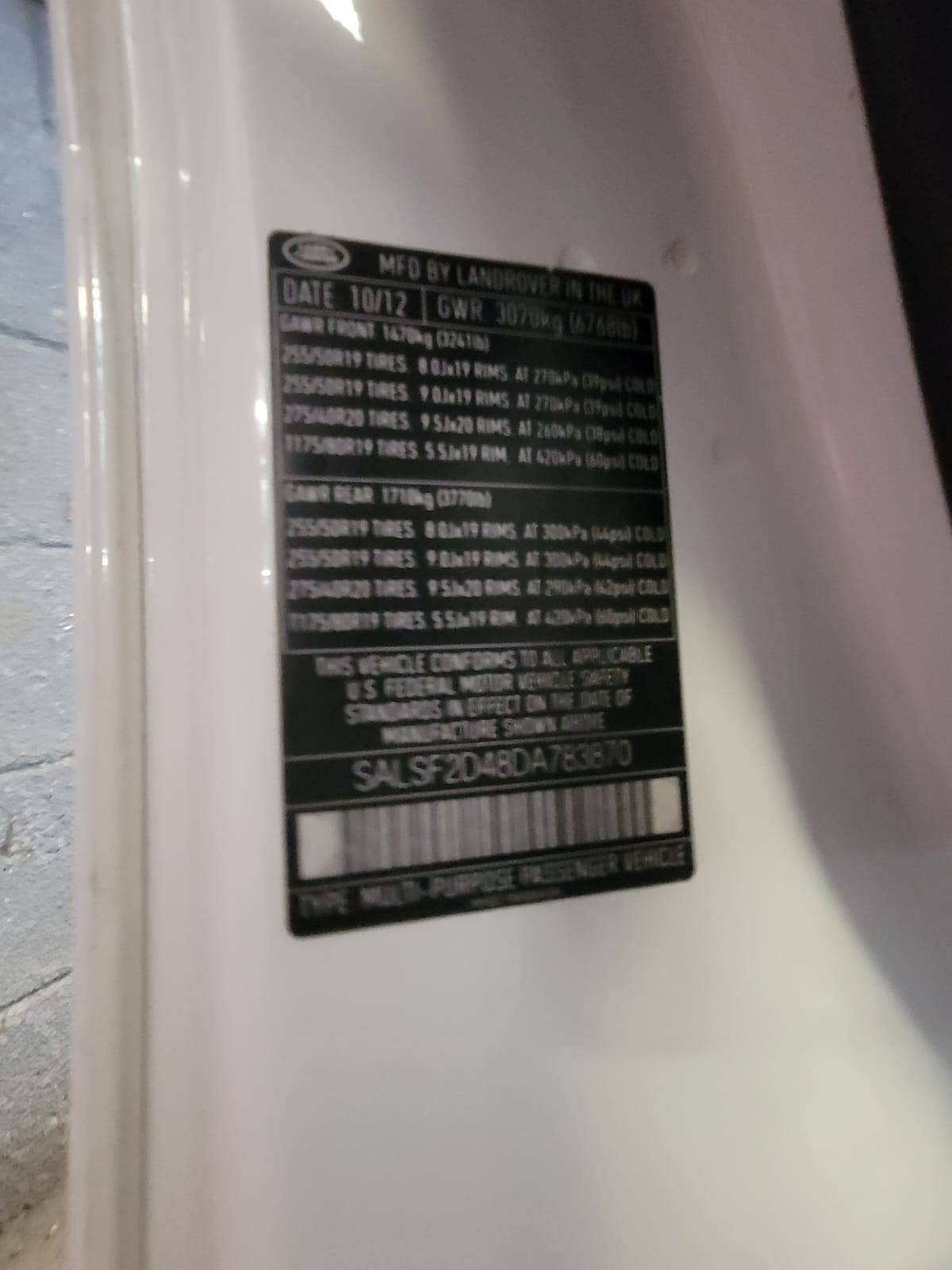 LAND ROVER RANGE ROVER 2013 - Marhaba Auction Used Cars - Image 7