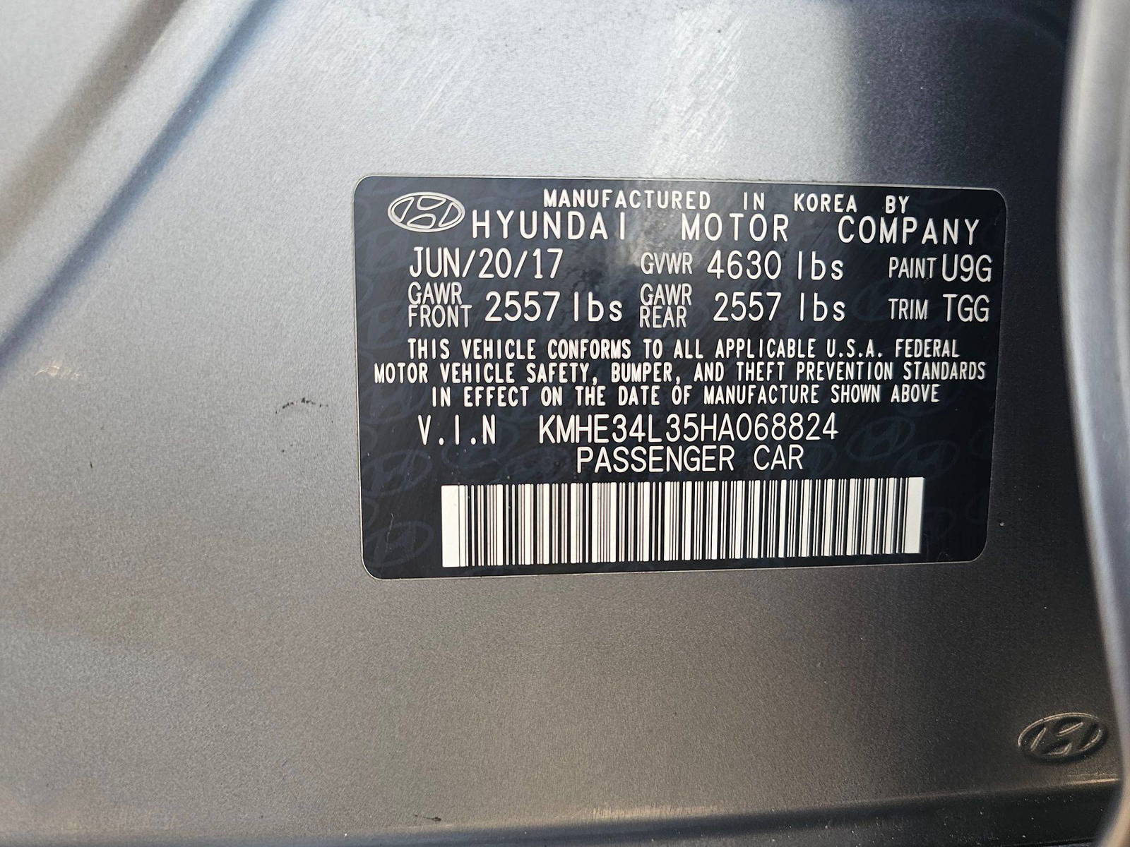 HYUNDAI SONATA 2017 - Marhaba Auction Used Cars - Image 10