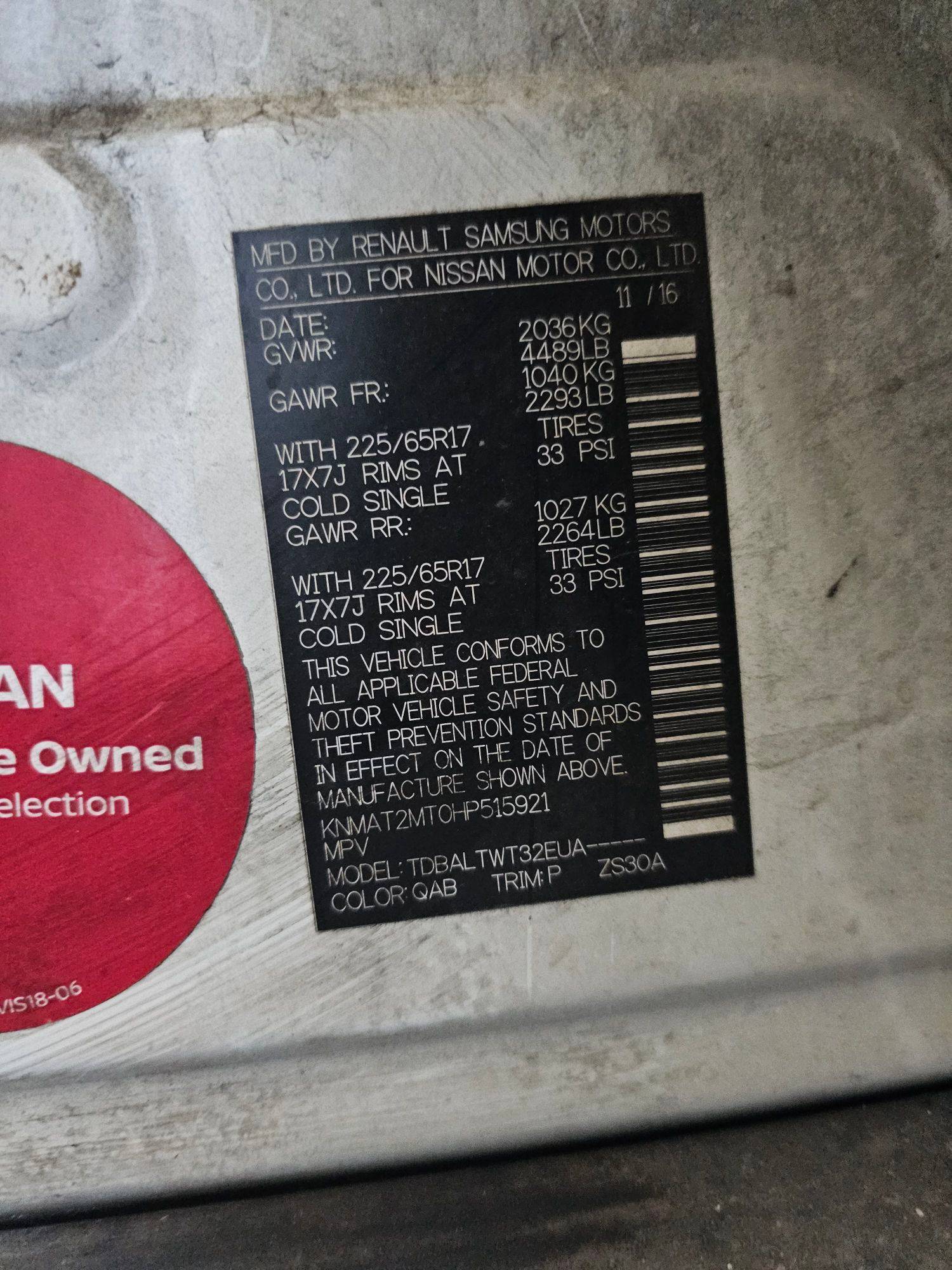 NISSAN ROGUE 2017 - Marhaba Auction Used Cars - Image 8