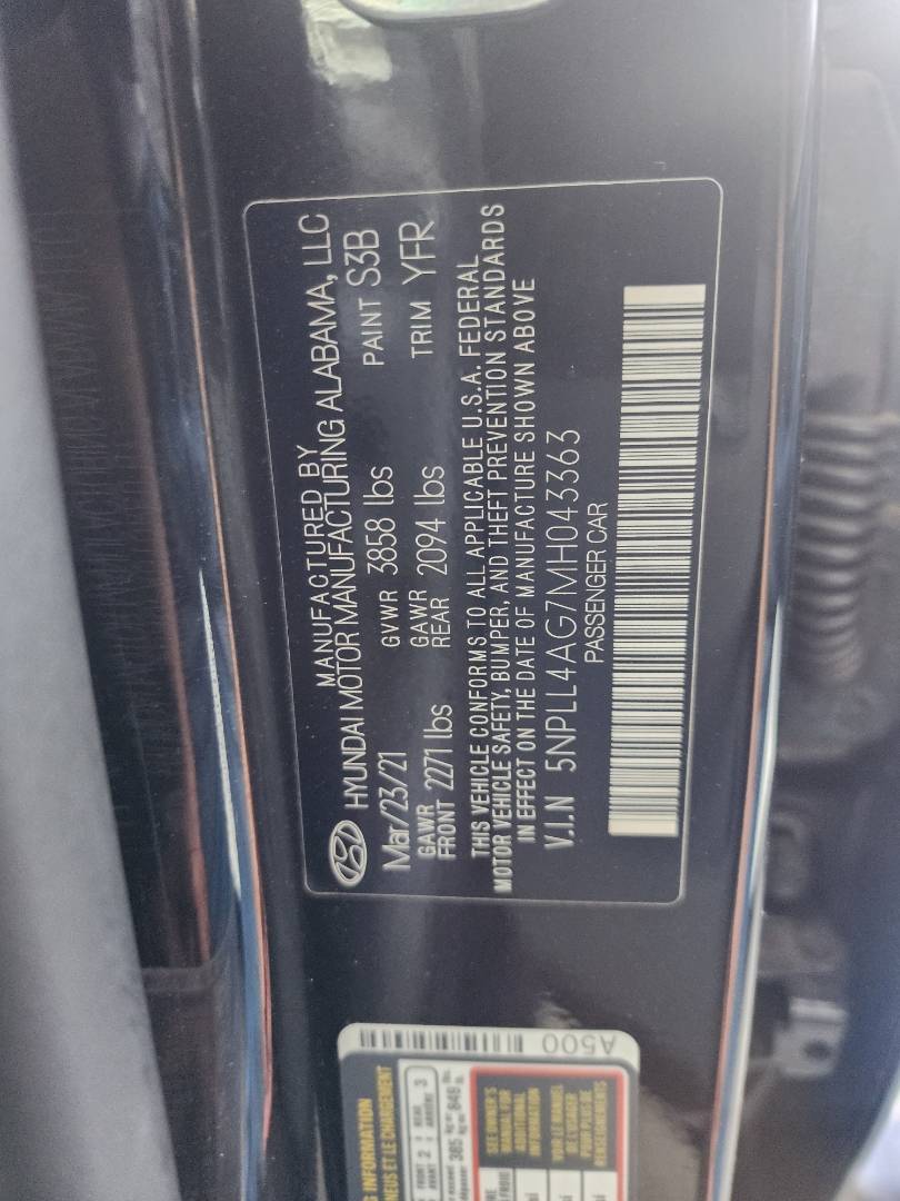 2021 HYUNDAI ELANTRA — 77585 Miles — Lot 80466913 - Marhaba Auctions Used Cars - Image 4