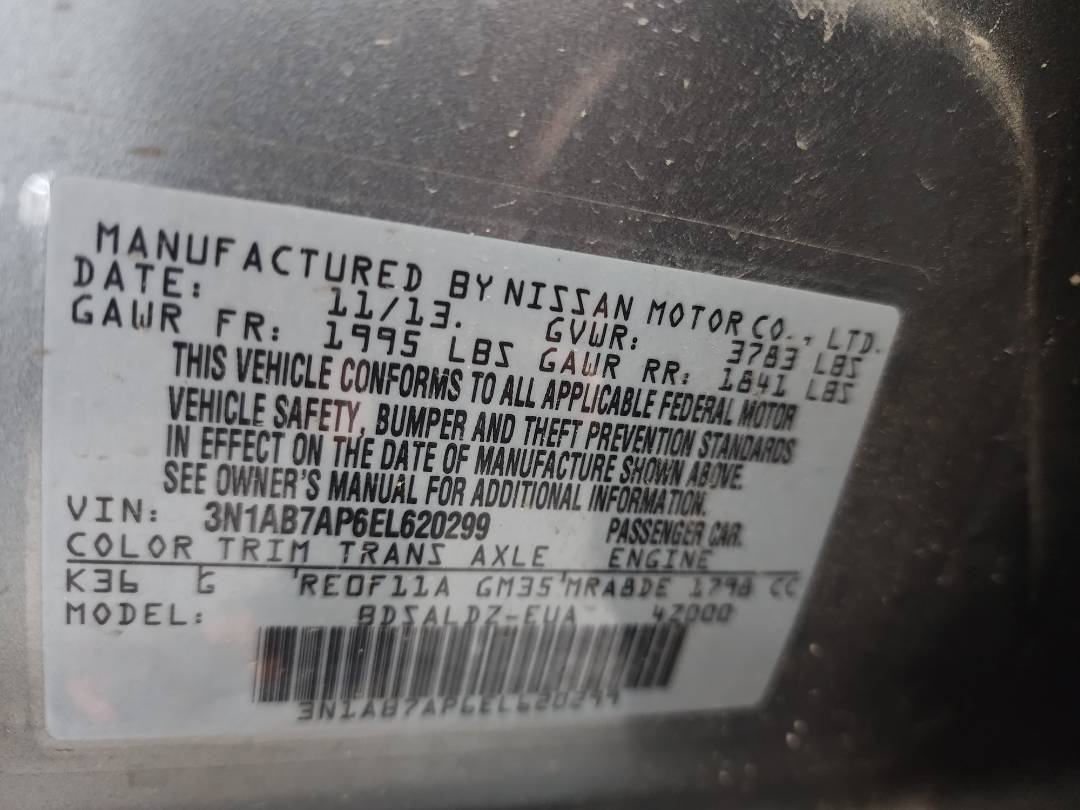 2014 NISSAN SENTRA — 140488 Miles — Lot 20299 - Marhaba Auctions Used Cars - Image 5