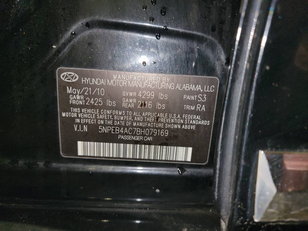 2011 HYUNDAI SONATA — 128252 Miles — Lot 77450723 - Marhaba Auctions Used Cars - Image 10