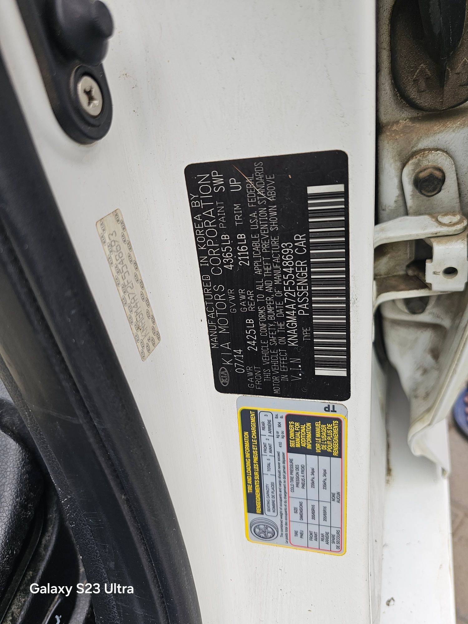 KIA OPTIMA 2015 - Marhaba Auction Used Cars - Image 9