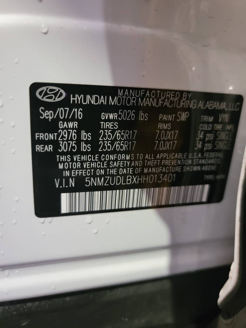 2017 HYUNDAI SANTA FE SPORT — 145603 Miles — Lot 80105273 - Marhaba Auctions Used Cars - Image 9