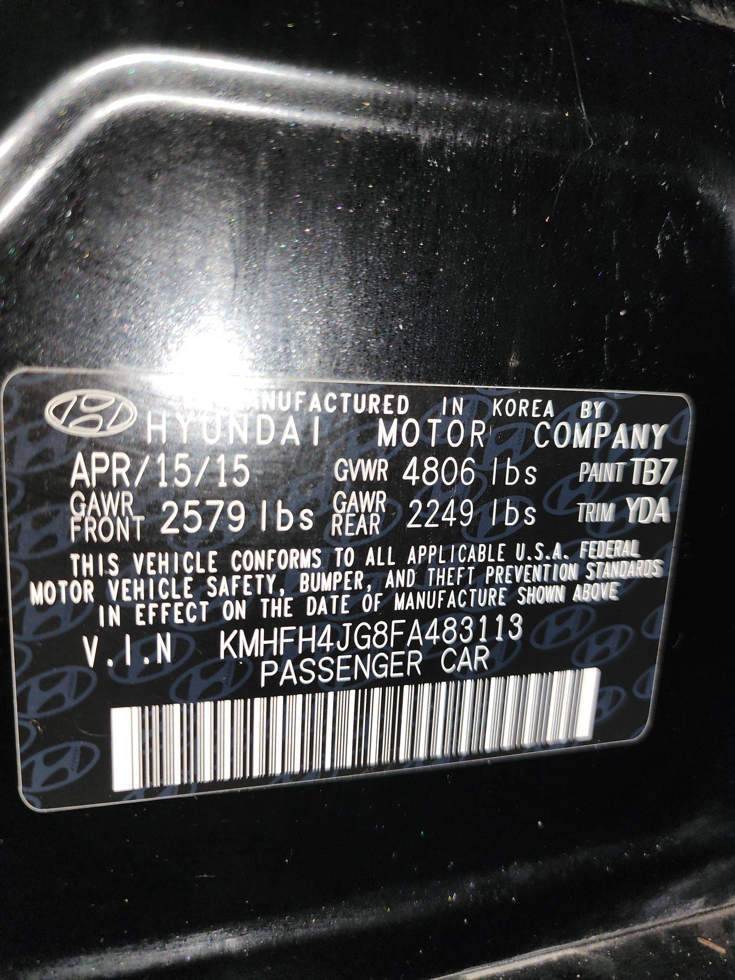 HYUNDAI AZERA 2015 - Marhaba Auction Used Cars - Image 10