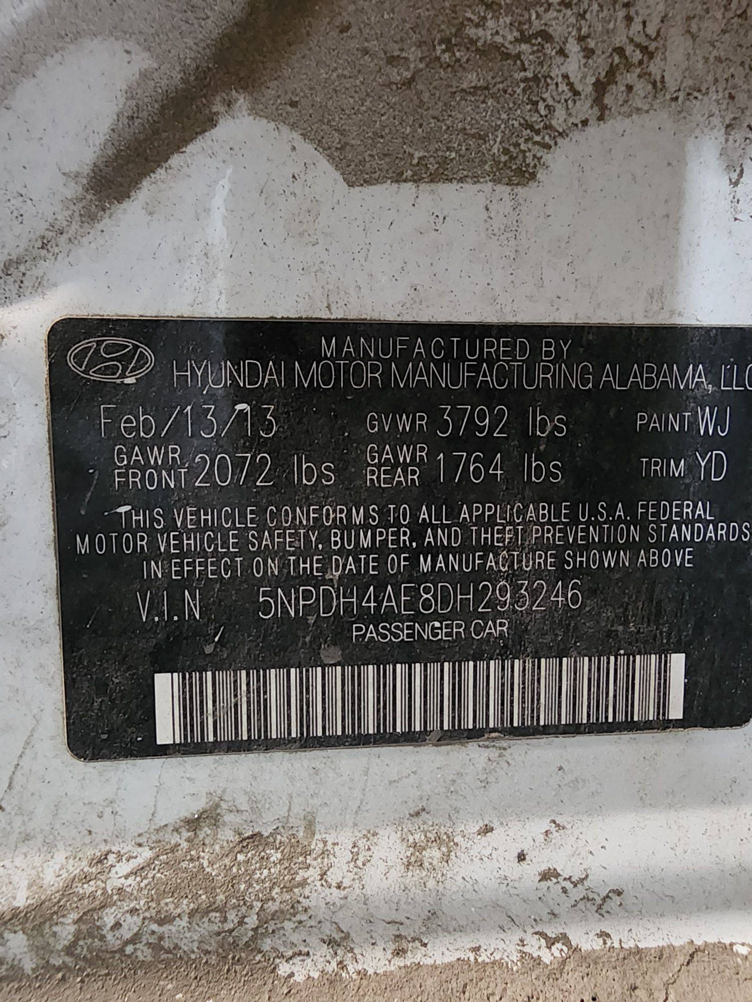 2013 HYUNDAI ELANTRA — 228024 Miles — Lot 63006374 — Main - Marhaba Auctions Used Cars - Image 10