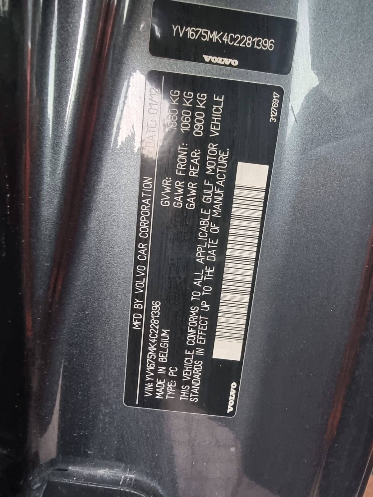 2012 VOLVO XC40 T5 — 174727 KM — Lot C2281396 — Ind. 12 - Marhaba Auctions Used Cars - Image 6
