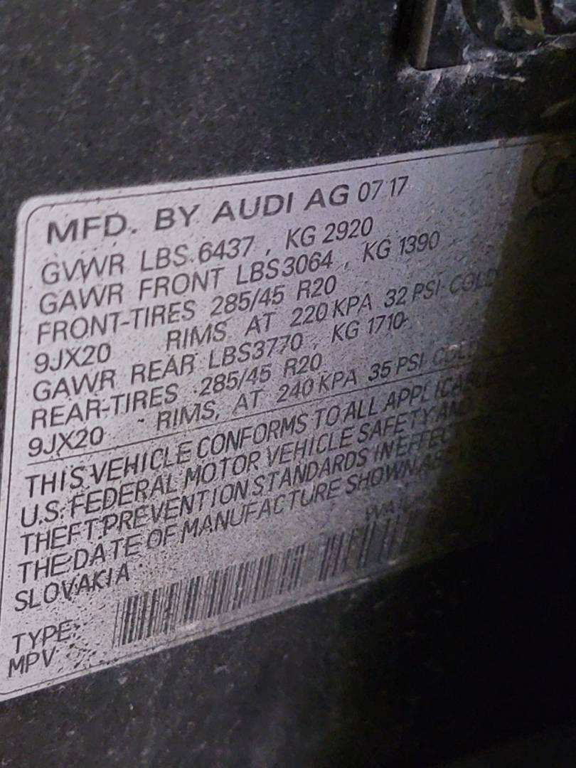 2018 AUDI Q7 — 197553 Miles — Lot D004813 — Main - Marhaba Auctions Used Cars - Image 9