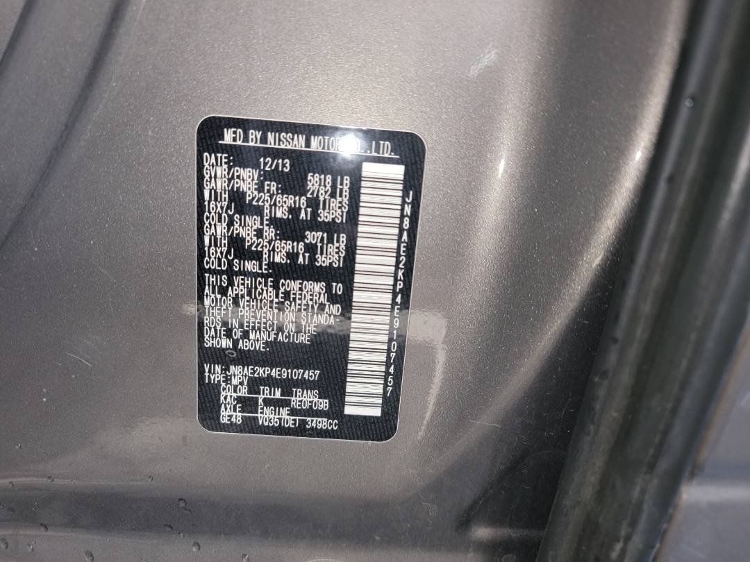 2014 NISSAN QUEST — 140276 Miles — Lot 77947883 - Marhaba Auctions Used Cars - Image 9