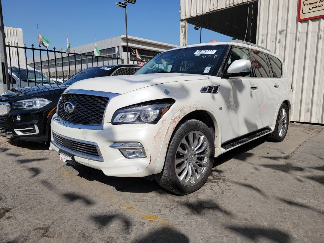 2017 INFINITI QX80 — 123641 Miles — Lot 79779444 — Main - Marhaba Auctions Used Cars - Image 3
