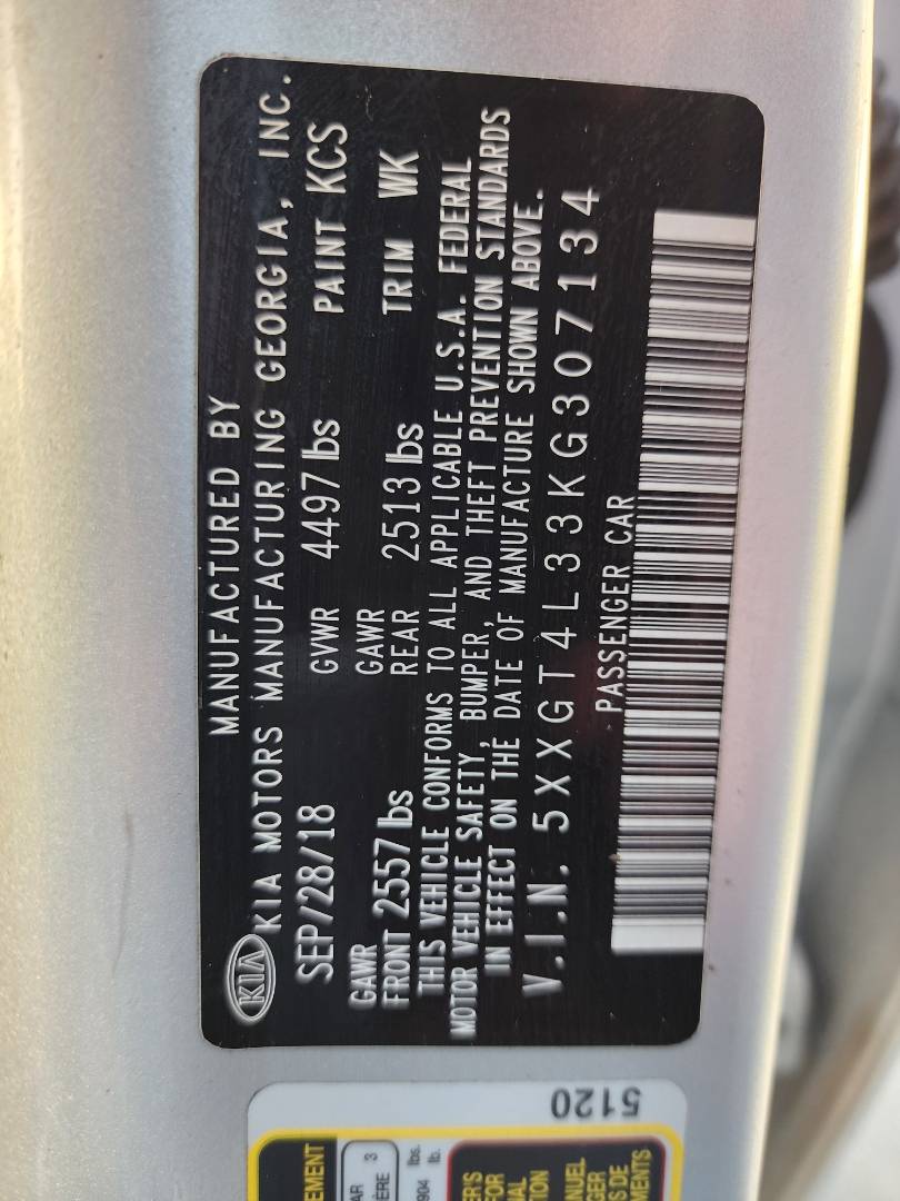 2019 KIA OPTIMA — 124744 Miles — Lot 81331423 - Marhaba Auctions Used Cars - Image 7