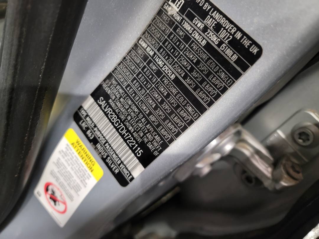 LAND ROVER RANGE ROVER EVOQUE 2013 - Marhaba Auction Used Cars - Image 10