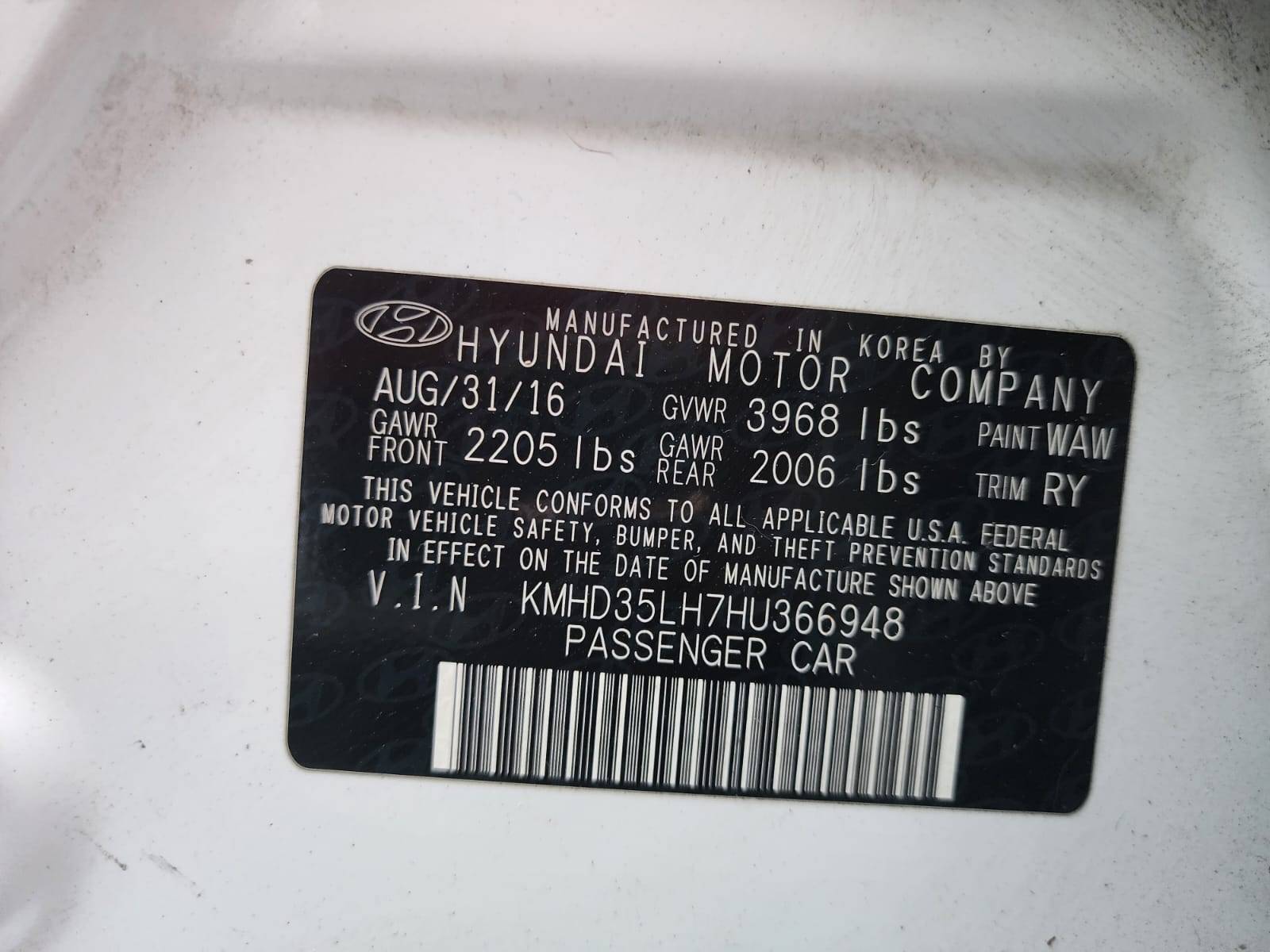 2017 HYUNDAI ELANTRA GT — 140599 Miles — Lot 891546 — Al Quoz - Marhaba Auctions Used Cars - Image 9