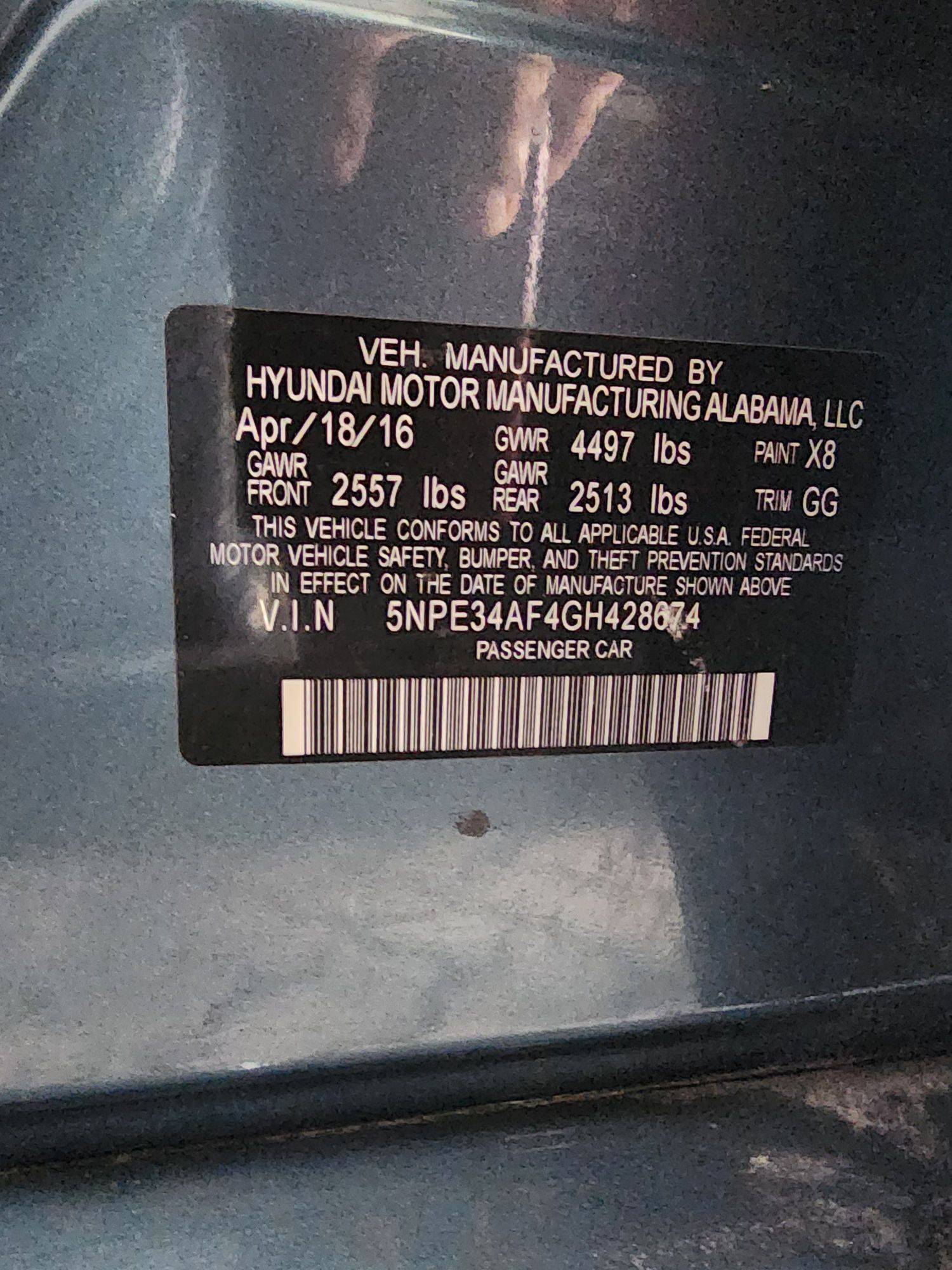 2016 HYUNDAI SONATA — 146908 Miles — Lot 49927214 — Souq - Marhaba Auctions Used Cars - Image 10