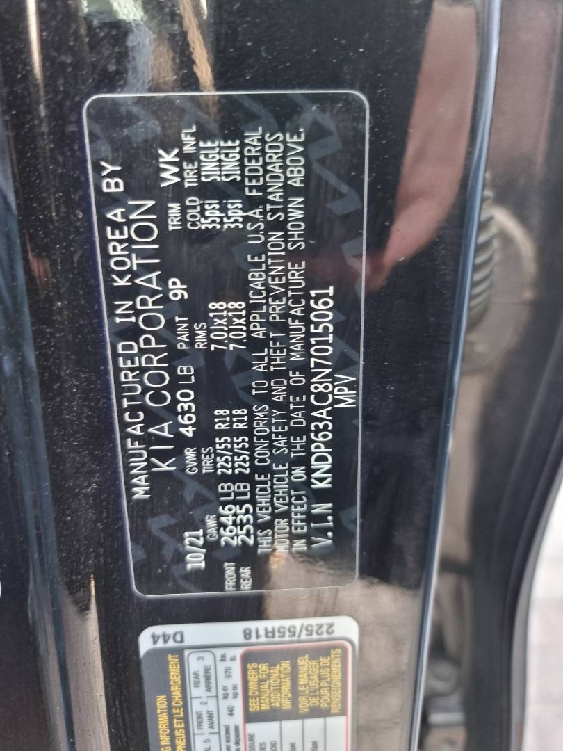 2022 KIA SPORTAGE — 51024 Miles — Lot 214587 — Souq - Marhaba Auctions Used Cars - Image 10