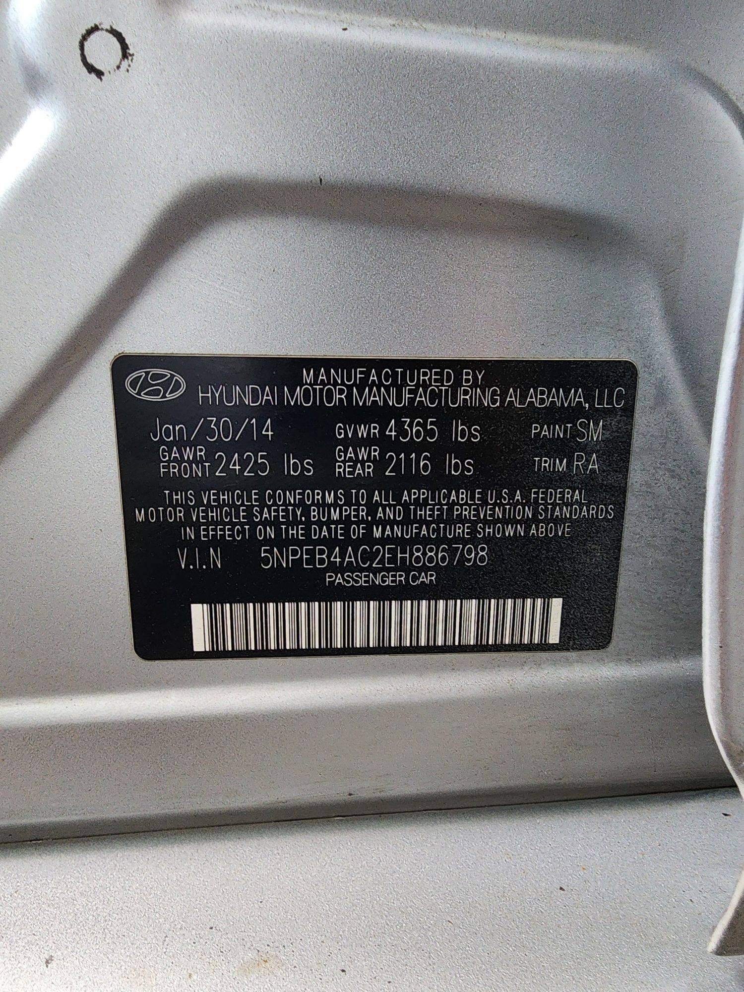 2014 HYUNDAI SONATA — 220358 Miles — Lot 57644214 — Souq - Marhaba Auctions Used Cars - Image 8