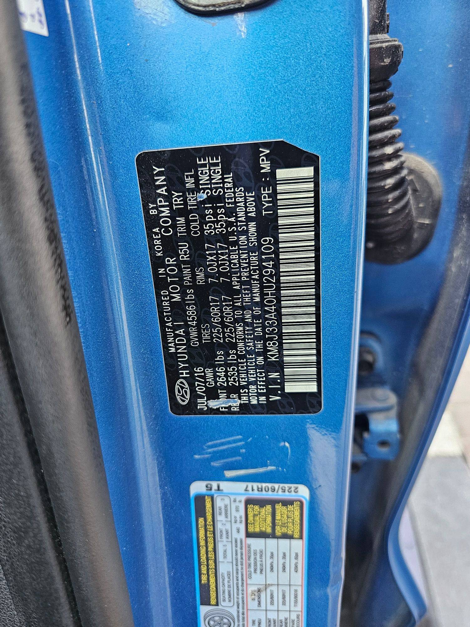 HYUNDAI TUCSON 2016 - Marhaba Auction Used Cars - Image 9