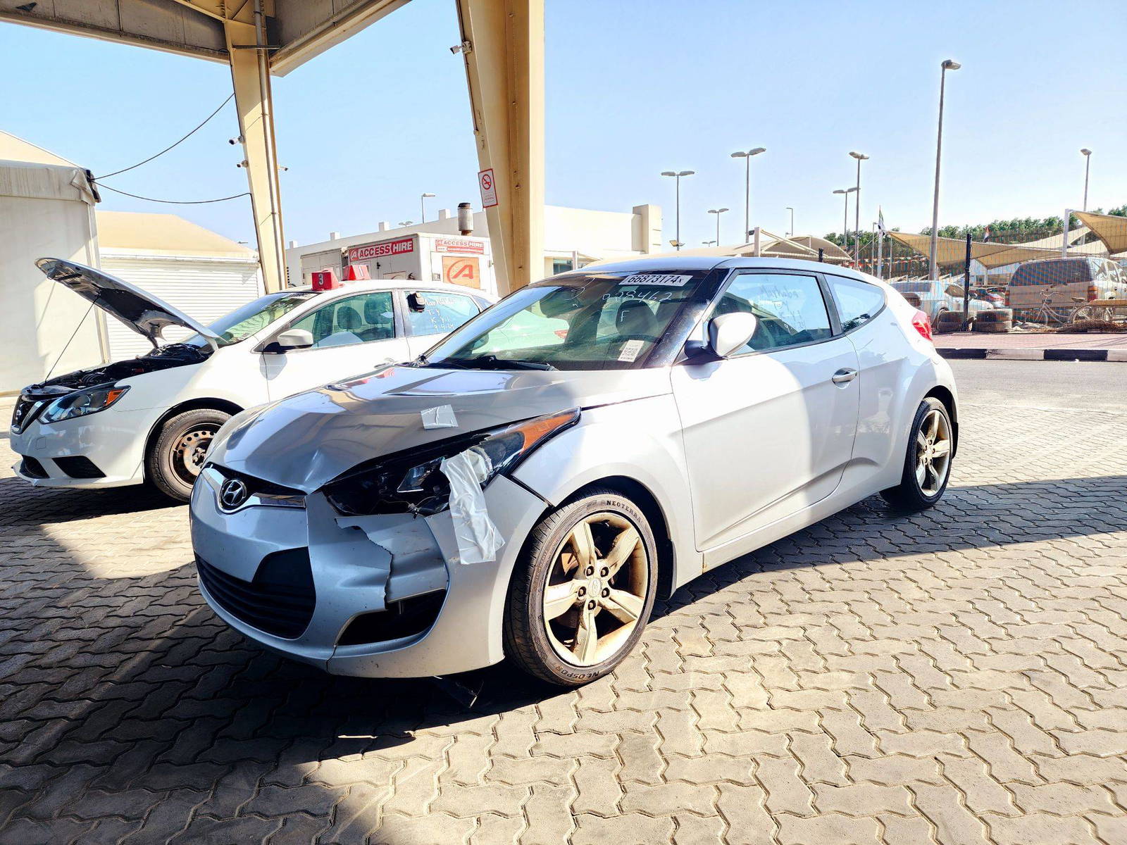 2012 HYUNDAI VELOSTER — 174078 Miles — Lot AD9CU028462 — Souq - Marhaba Auctions Used Cars - Image 3