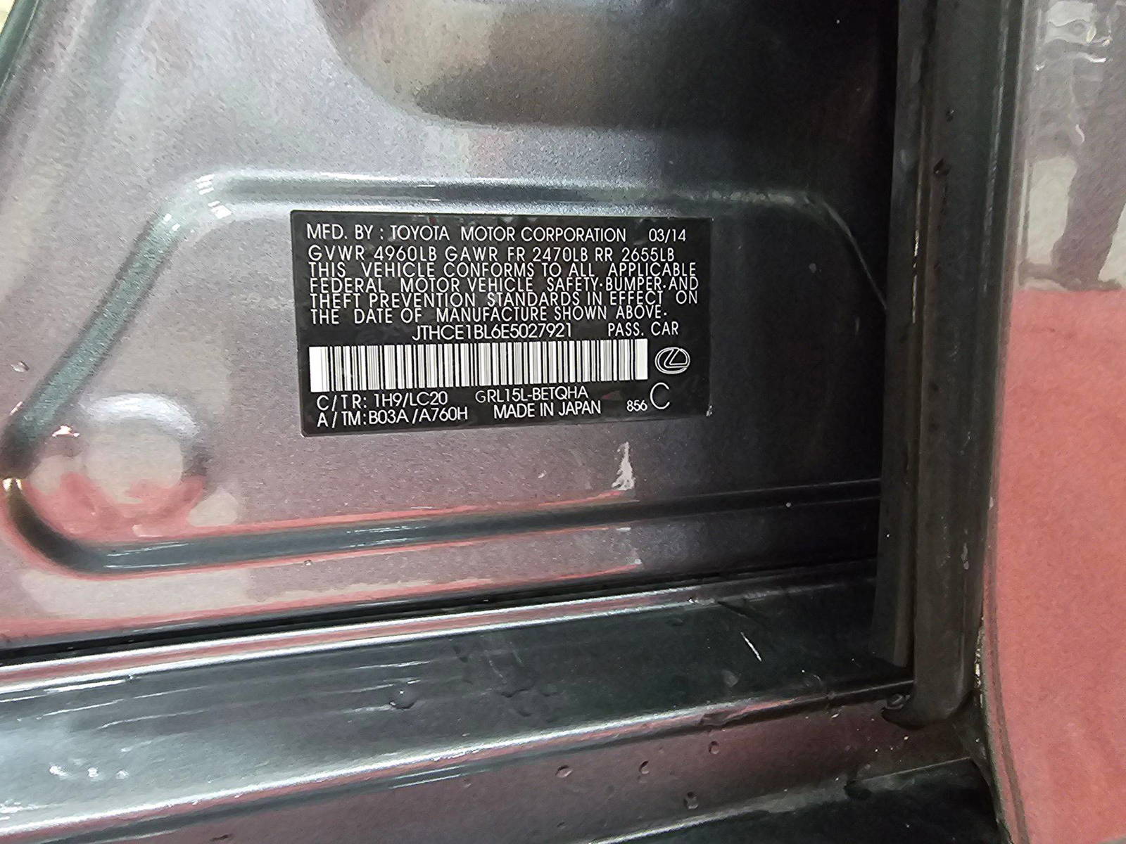 LEXUS GS 350 2014 - Marhaba Auction Used Cars - Image 10