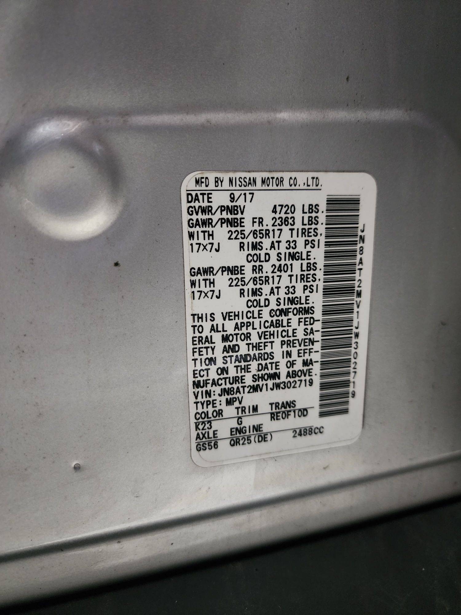 NISSAN ROGUE 2018 - Marhaba Auction Used Cars - Image 10