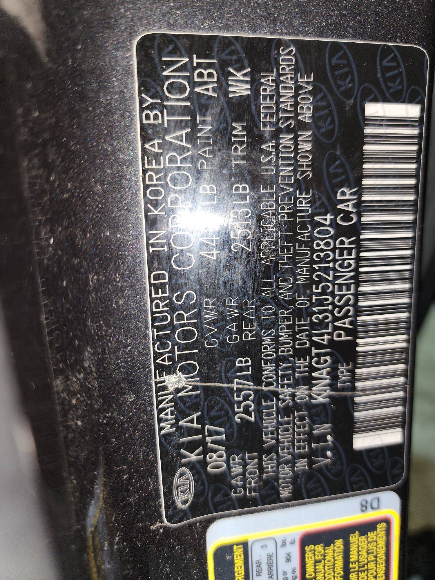 KIA OPTIMA 2018 - Marhaba Auction Used Cars - Image 10