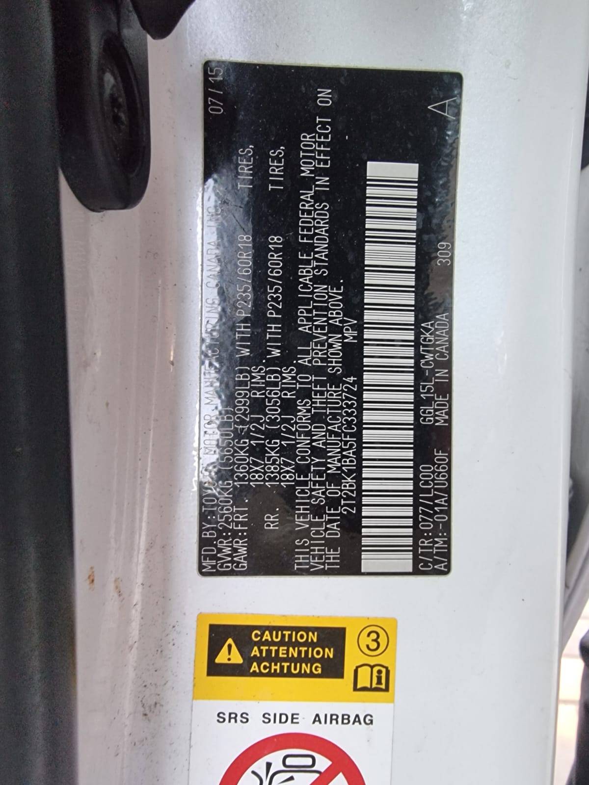 LEXUS RX 350 2015 - Marhaba Auction Used Cars - Image 7