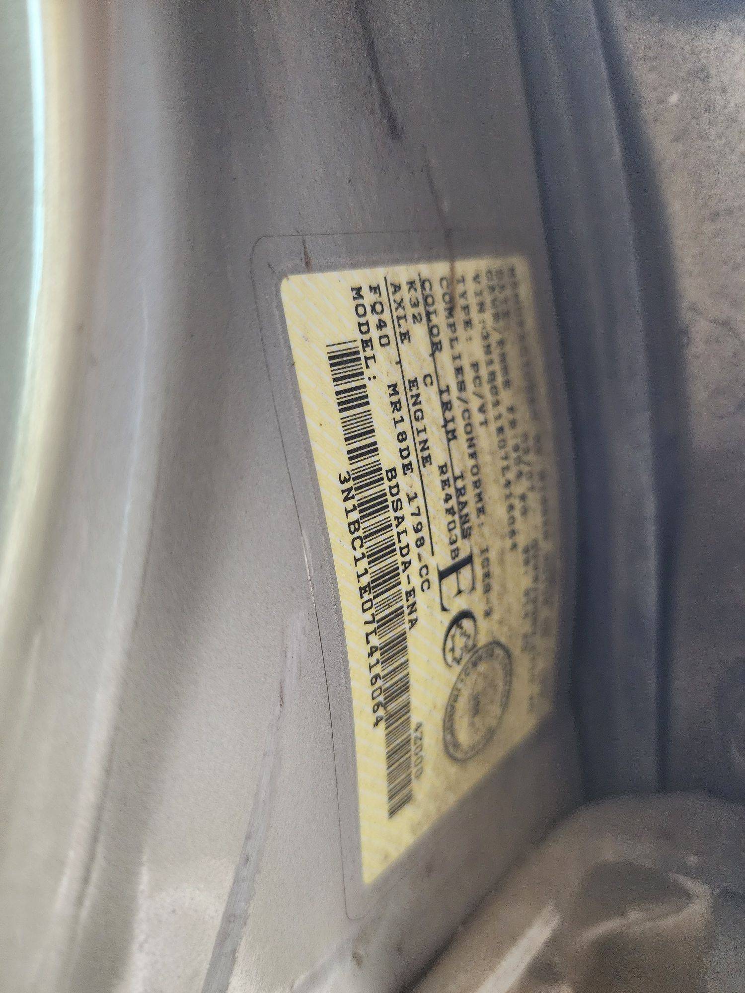 2007 NISSAN VERSA — 211450 KM — Lot 7L416064 — Souq - Marhaba Auctions Used Cars - Image 9