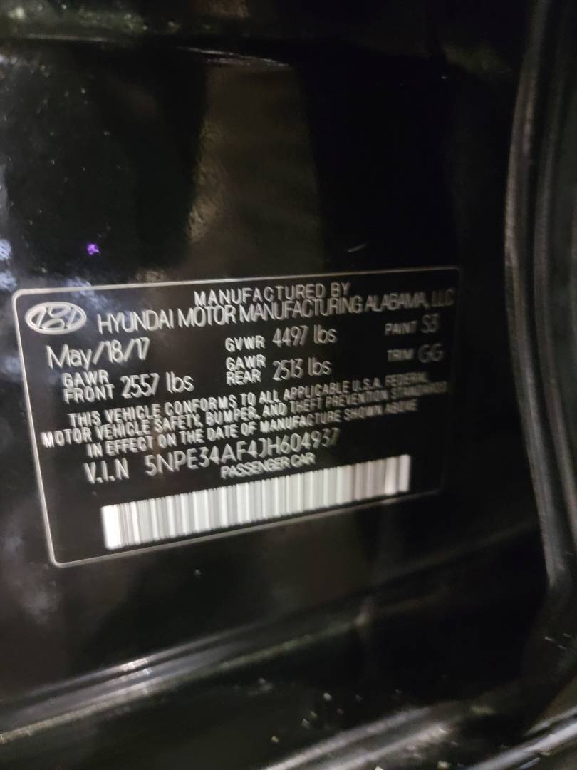 HYUNDAI SONATA 2018 - Marhaba Auction Used Cars - Image 9