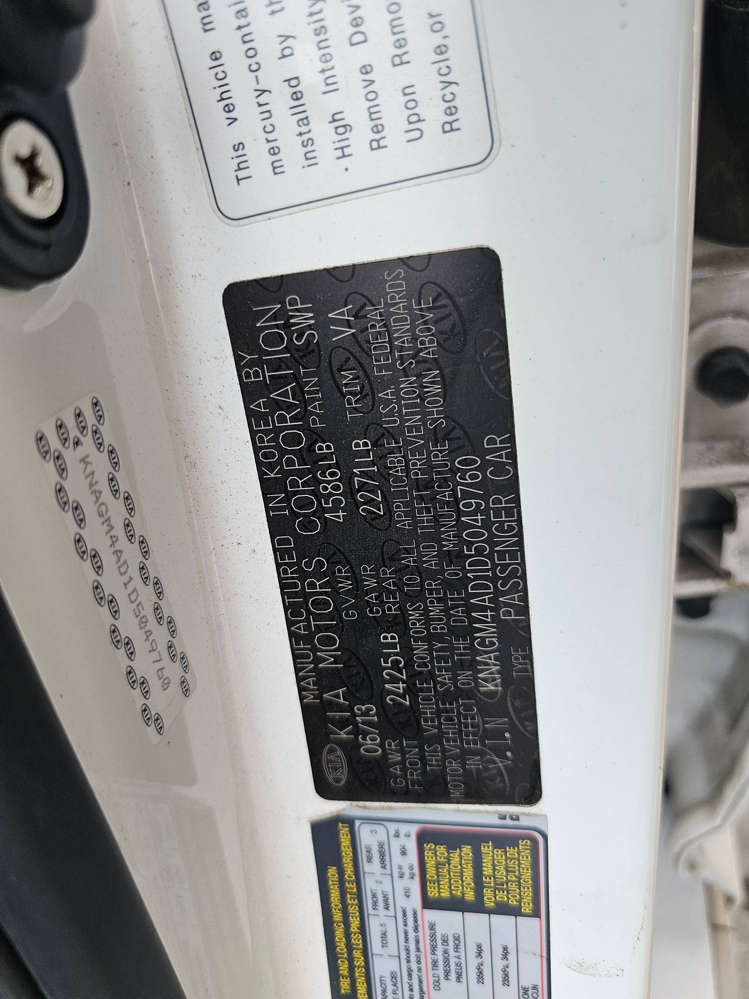 2013 KIA OPTIMA — 158762 Miles — Lot D1D5049760 — Souq - Marhaba Auctions Used Cars - Image 10